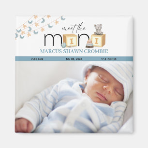 Íman Conheça o Ímã de Bebê Azul Mini