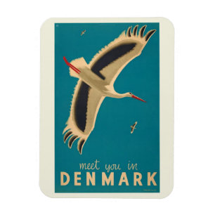 Íman Conheça-o na Dinamarca, Viagem Vintage