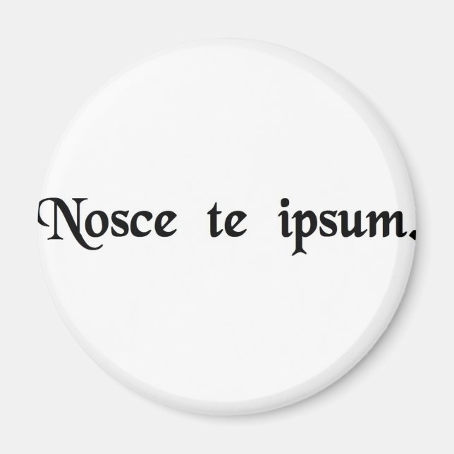 Íman Conhece-te a ti mesmo. (Frente)