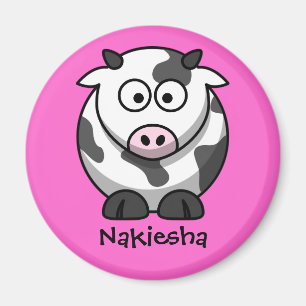 Íman Conhecido personalizado - vaca bonito dos desenhos