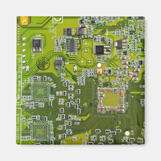 Íman Conjunto de circuito impresso Circuito verde PCB C (Frente)