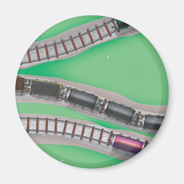 Íman Conjunto de Comboios (Frente)