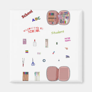 Íman Conjunto de pacotes de volta à escola