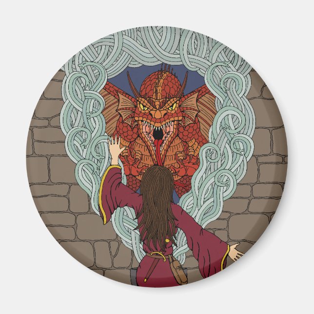 Íman Conjurando o Dragão (Frente)