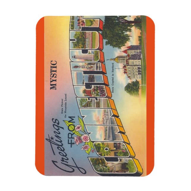 Íman Connecticut, Mystic Magnet (Vertical)