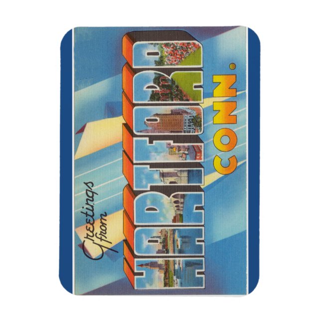 Íman Connecticutt, Hartford Magnet (Vertical)