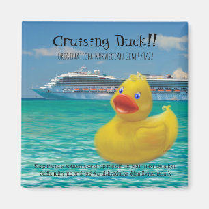 Íman Conquackulações de patos de cruzeiro e navios de