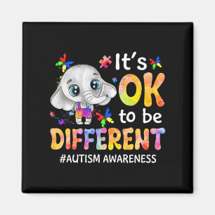 Íman Consciência Autismo É OK Ser Diferente Elefante