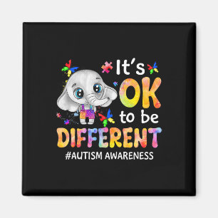 Íman Consciência Autismo É OK Ser Diferente Elefante