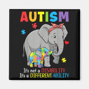 Íman Consciência do Autismo Mãe Elefante Habilidade Dif
