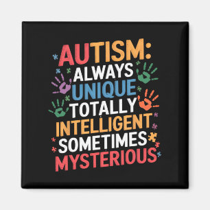 Íman Consciência do Autismo sempre única totalmente int
