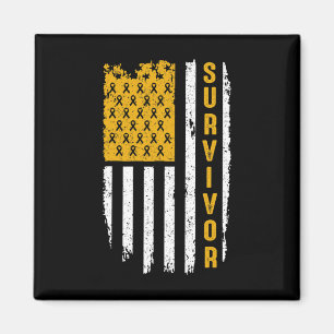 Íman Consciência do Cancer infantil Dourada para o meu 