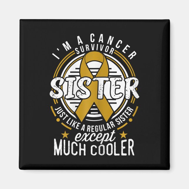 Íman Consciência do Cancer para a Irmã (Frente)