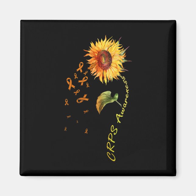Íman Consciência do Crps Camisetas de girassol (Frente)