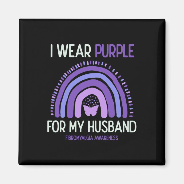 Íman Consciência Eu Visto Roxo Para Meu Marido (Frente)