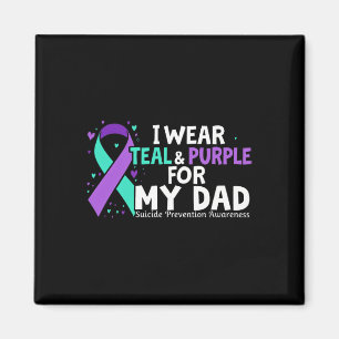 Íman Consciência Eu Visto Teal E Roxo Para Meu Pai Suic