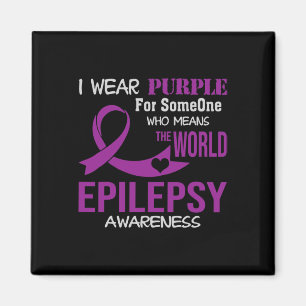 Íman Consciencialização da Epilepsia Uso Rouxo Pela Min
