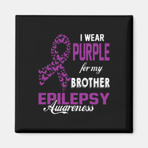 Íman Consciencialização da Epilepsia Uso Rouxo Pelo Meu