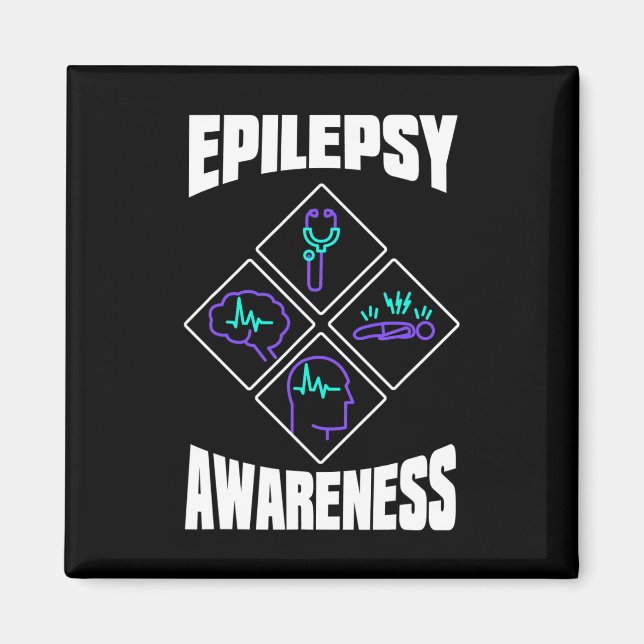 Íman Conscientização da Epilepsia Especialize Guerreiro (Frente)