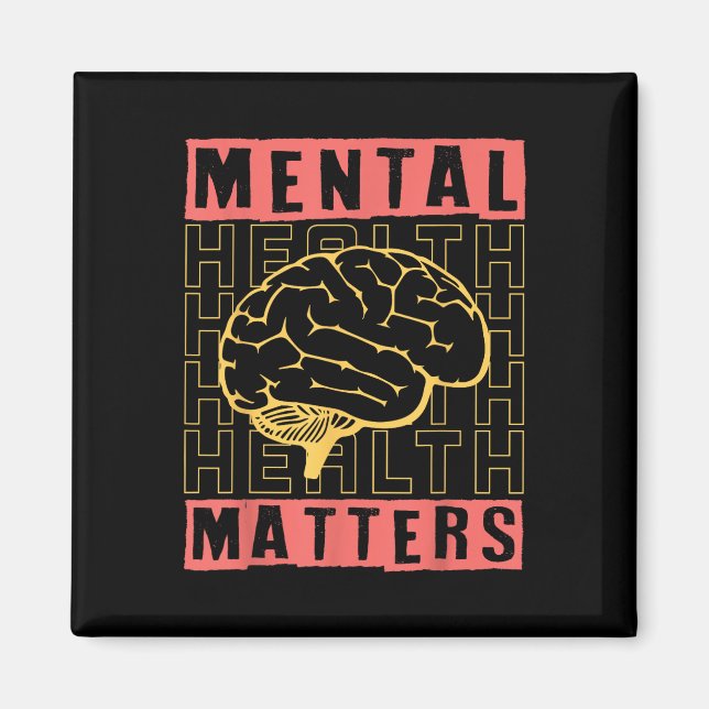 Íman Conscientização da Saúde Mental Depressão Prevençã (Frente)
