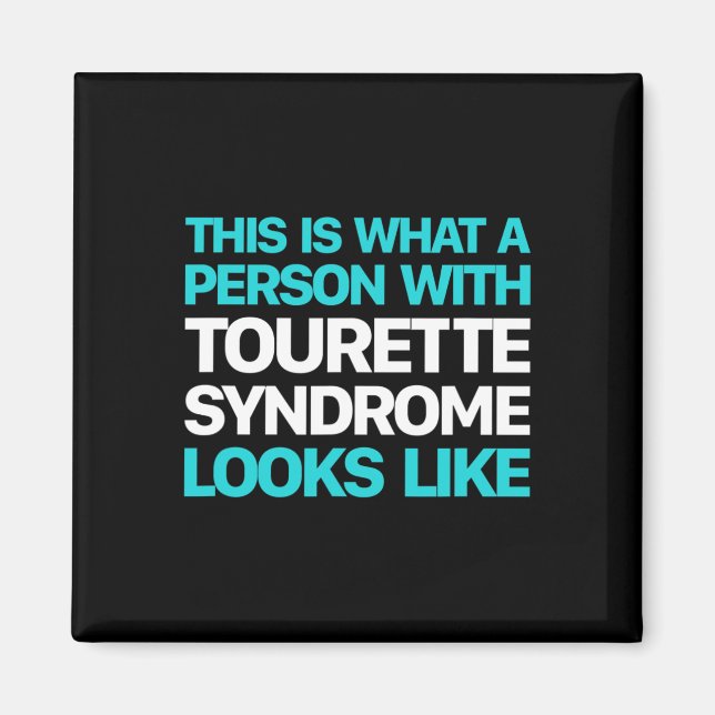 Íman Conscientização da Síndrome de Tourette Conscienti (Frente)