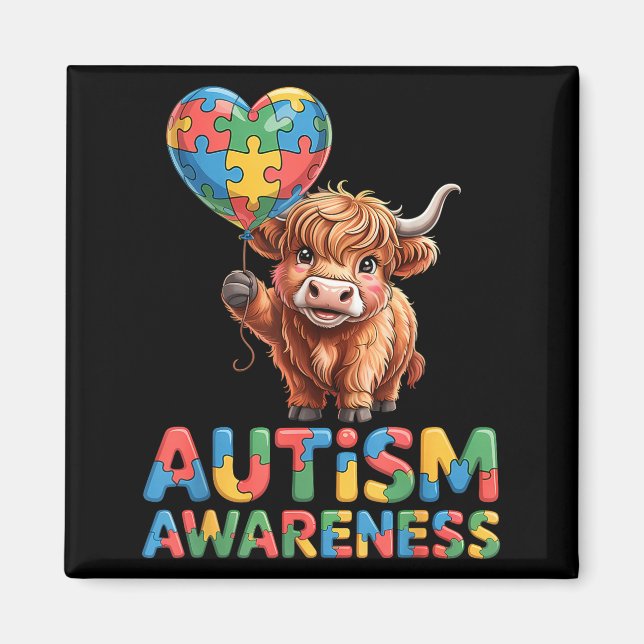 Íman Conscientização do autismo (Frente)