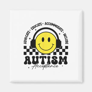 Íman Conscientização do Autismo Aceitação Educação Espe