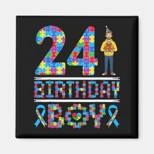 Íman Conscientização do Autismo Aniversário de 24 anos