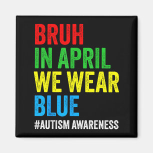 Íman Conscientização do autismo crianças meninos bruh e