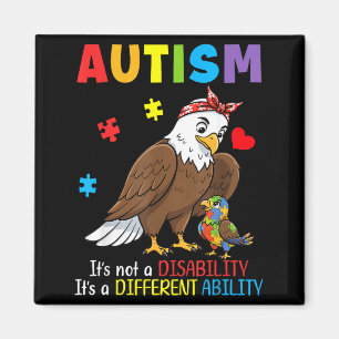 Íman Conscientização do Autismo Mãe Águia Habilidade Di
