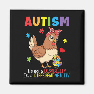 Íman Conscientização do Autismo Mãe Galinha Habilidade