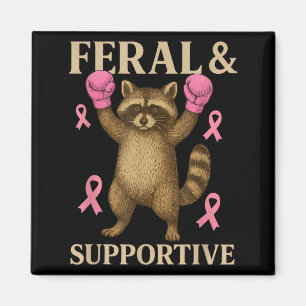 Íman Conscientização do Câncer de Mama Feral e Divertid