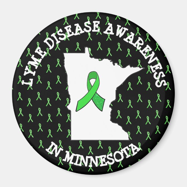 Íman Conscientização sobre Doença de Lyme em Minnesota  (Frente)