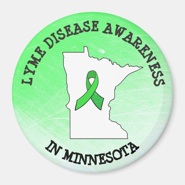 Íman Conscientização sobre Doença de Lyme em Minnesota  (Frente)