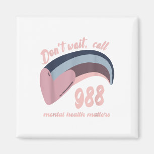 Íman Conscientização sobre Saúde Mental 988 e Prevenção