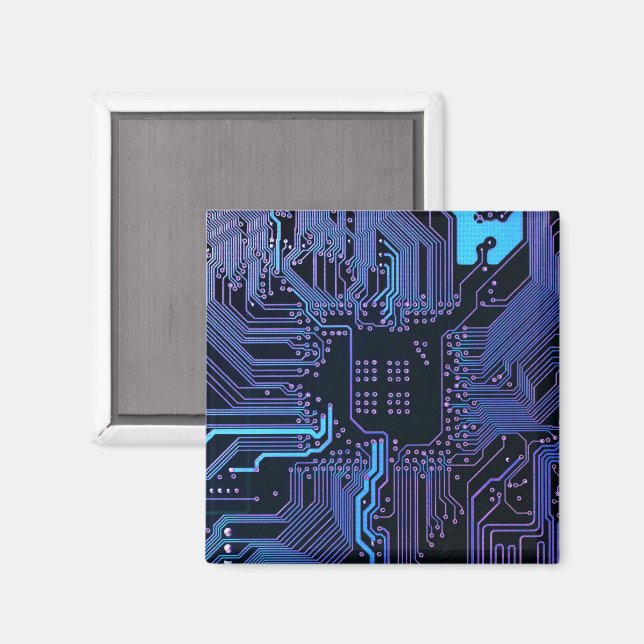 Íman Conselho Nerd de saída PCB Blue Electronic Circuit (Front/Back)