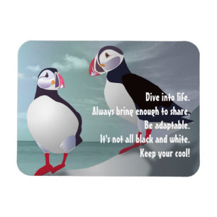 Íman Conselhos de um Design Puffin Magnet