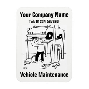 Íman Conservação do carro & desenhos animados dos