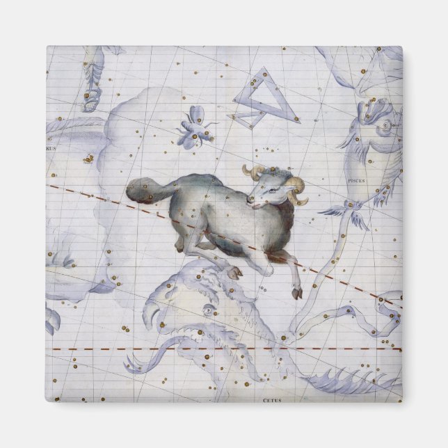 Íman Constelação de Aries, placa 4 de Atlas Coeles (Frente)
