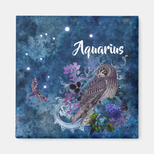 Íman Constelação de Boho Blue Zodiac Aquarius