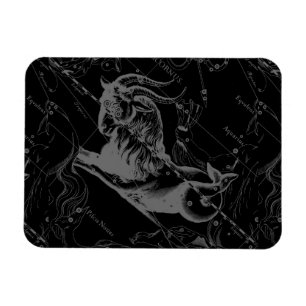 Íman Constelação de Capricórnio Hevelius 1690 a Preto