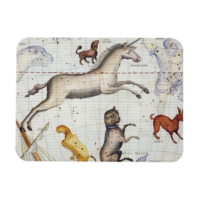 Íman Constelação de Monoceros com Canis Major e Mi (Horizontal)