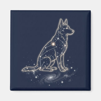 Íman Constelação do Cão Pastor Celestial Noite Estrelad