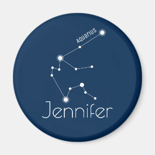 Íman Constelação personalizada de Aquarius Zodiac