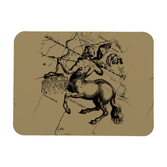 Íman Constelação Sagittarius Hevelius 1690 (Horizontal)