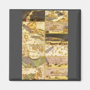 Íman Constelações Vintage, Astronomia Antica e Estrelas