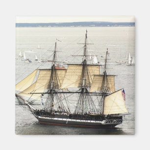 Íman Constituição do navio dos E.U., parada da vela