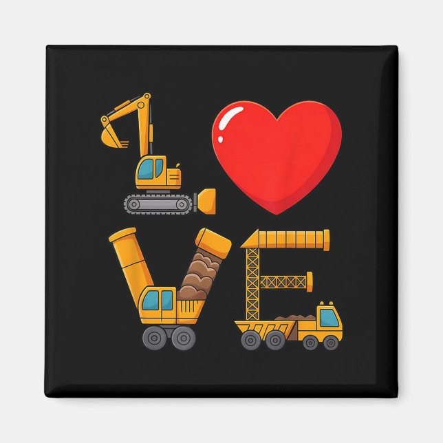 Íman Construção do Amor de São Valentim Escrito com Cam (Frente)