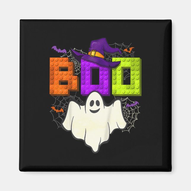 Íman Construindo Bricks Boo Halloween Ghost Witold Grou (Frente)