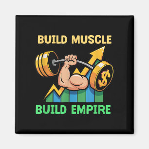 Íman Construir músculo Construir Império Motivação Barb